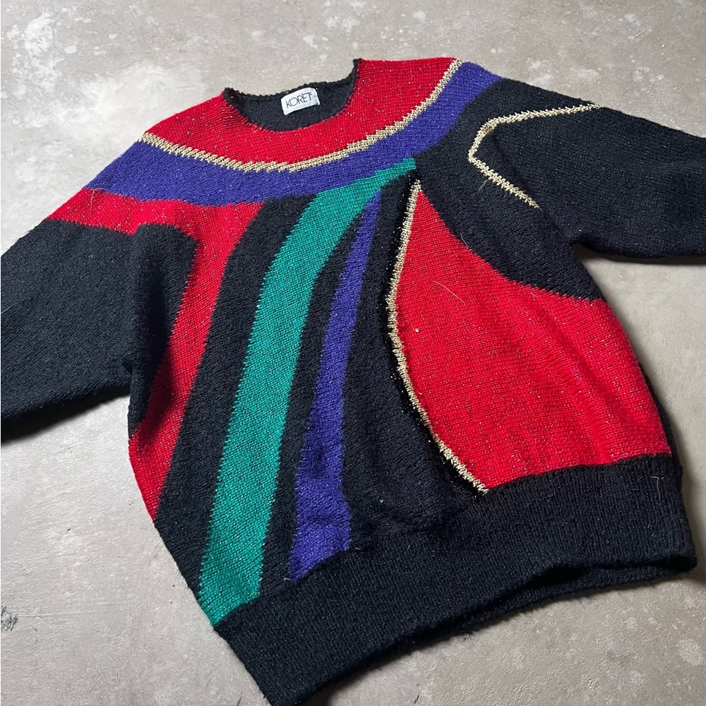 Colorful Geometric Sweater